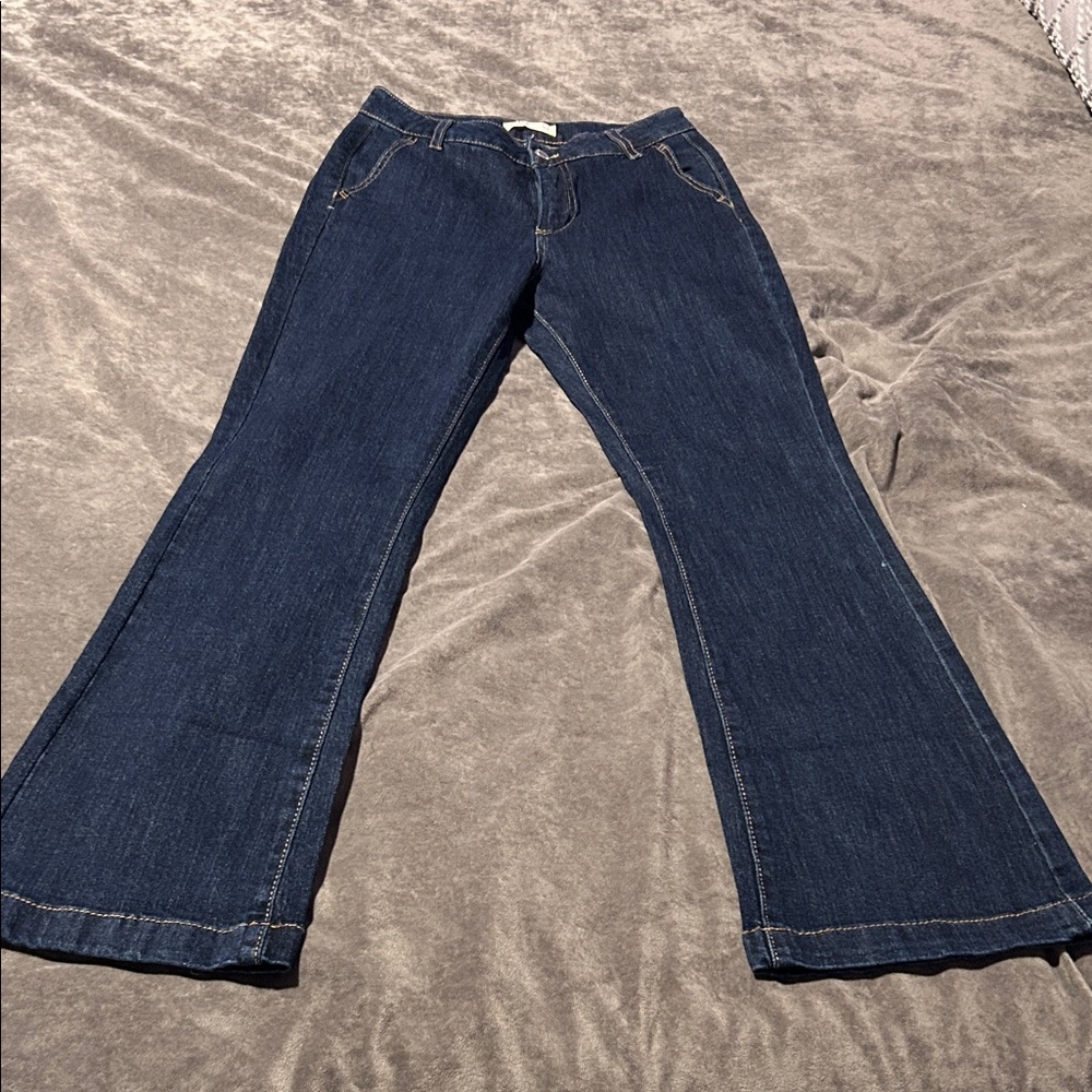Oat New York Dark Blue Flare Jeans